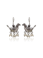 Tiya Silver Lookalike 3 Earrings Combo